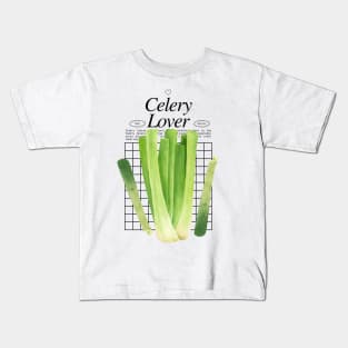 Celery Lover - Vegetables Addict Kids T-Shirt